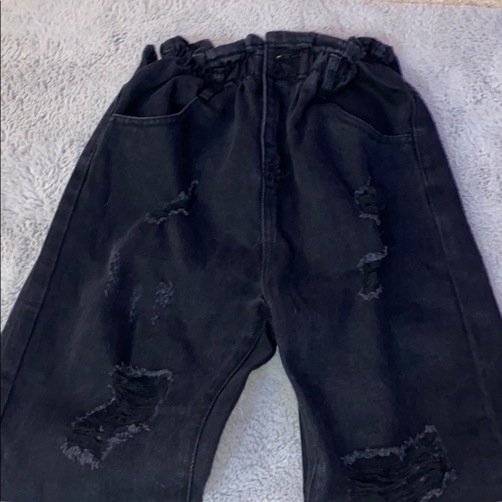 princess polly, ruffled top jeans